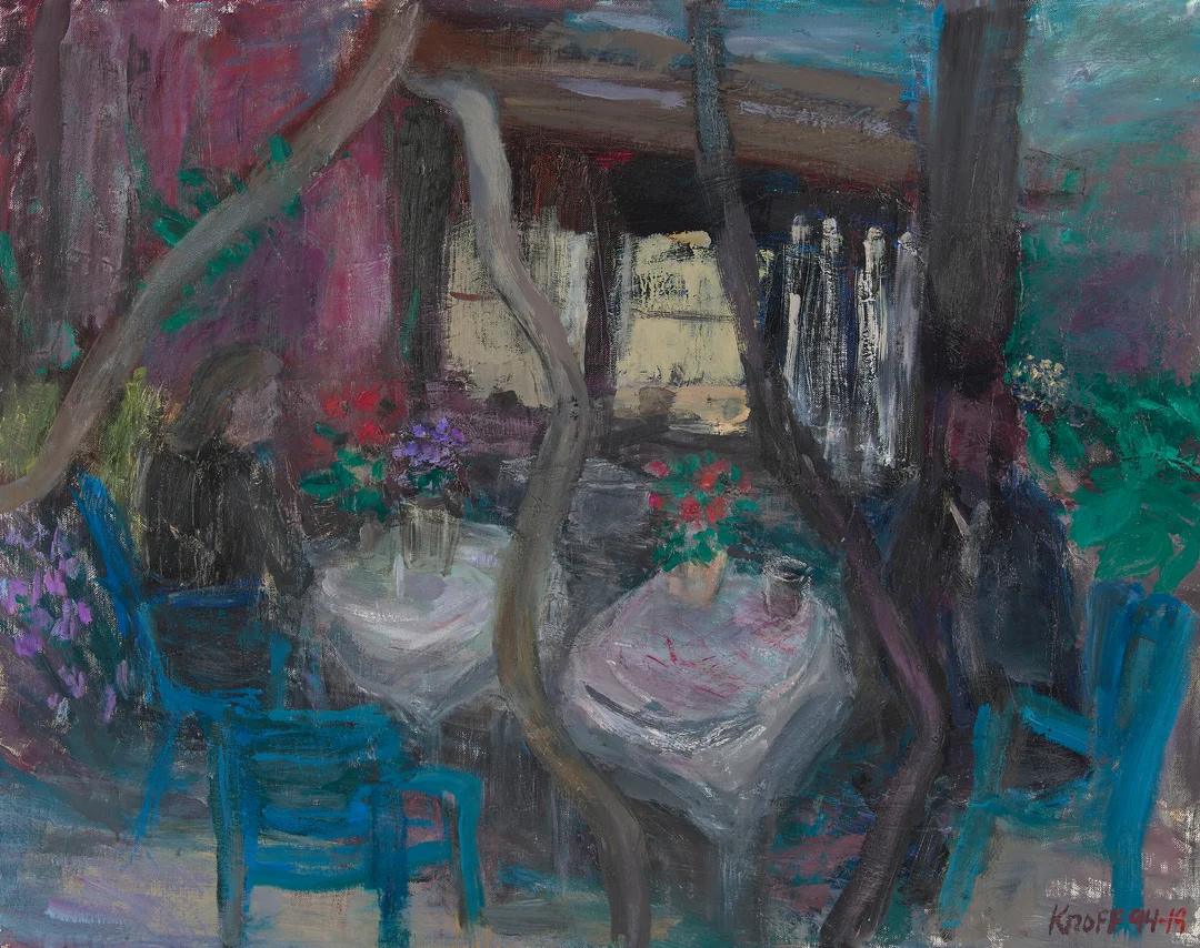 Knoff, Johan Ulrik — "Nattcafeen, Arles" 1994-2019 — Kunst/Maleri — Blomqvist