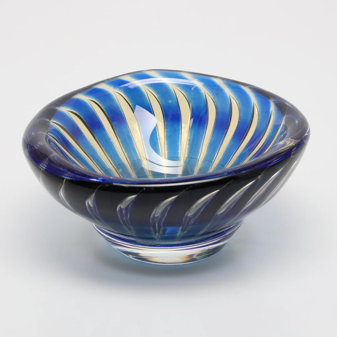 EDVIN ÖHRSTRÖM. Skål "Ariel", Orrefors 1950-tal, No 1711 E. — Art glass — Stockholms Auktionsverk Helsingborg