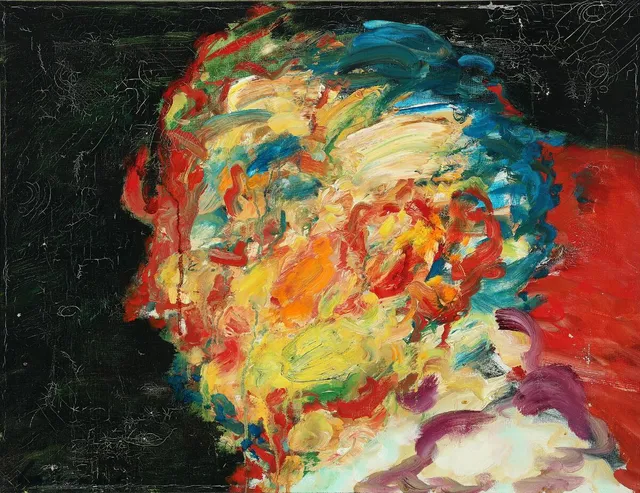 Portrait, 1972. Signed on the reverse with dating. Oil on canvas. 50×65 cm.