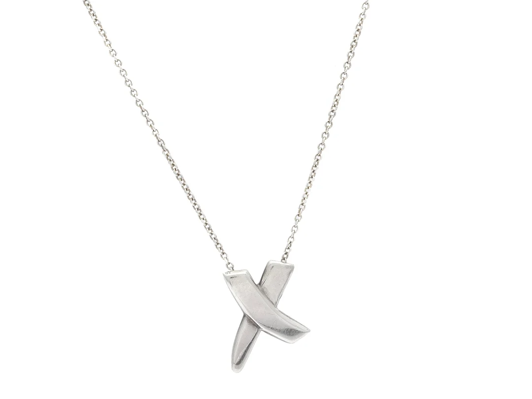 HÄNGE/KEDJA, TIFFANY & CO, sterling silver, längd 42cm, vikt 2,7g, smyckespåse, originalask. — Smycken/Hänge med kedja — Kaplans
