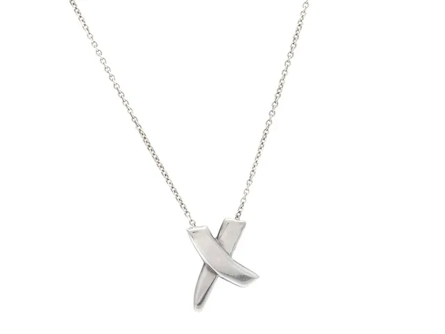HÄNGE/KEDJA, TIFFANY & CO, sterling silver, längd 42cm, vikt 2,7g, smyckespåse, originalask.