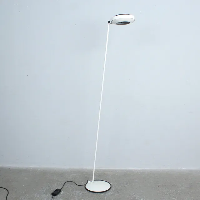 TOMMASO CIMINI. Lumina, Stehlampe, Modell '' Elle 1 '' Dimmbar, 1980er.
