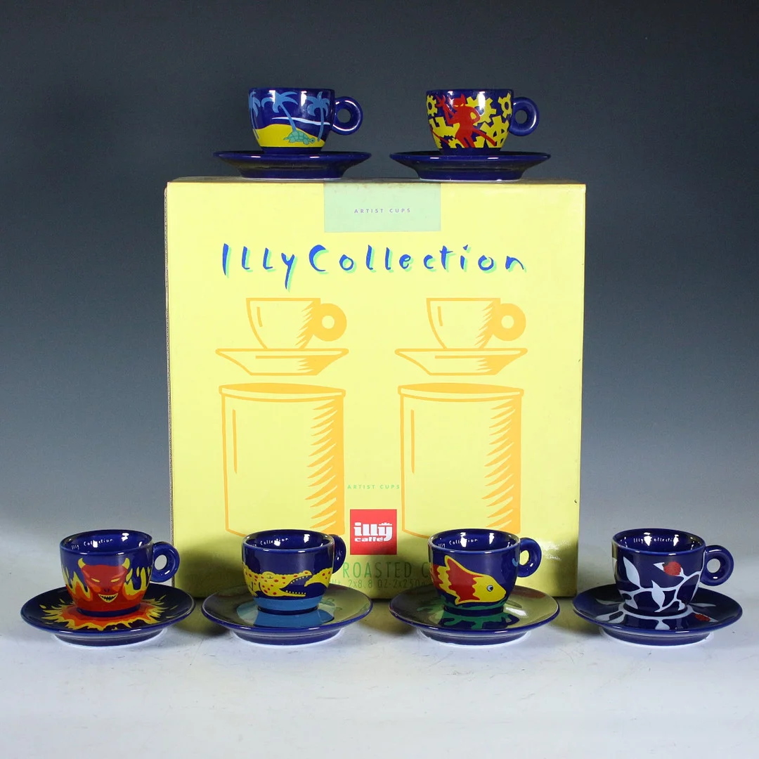Illy Collection, Espressotassen 'Artist Cups - Luca Trazzi', 1994, 6 Stück. — European — Stockholms Auktionsverk Düsseldorf/Neuss