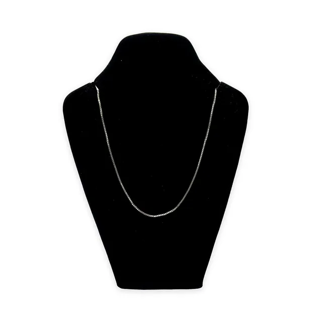 Collier, halskedja. 18k vitguld.