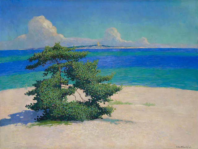 Artur Bianchini, "Tallen och hafvet" (Utsikt mot Korsö från Sandhamn).
