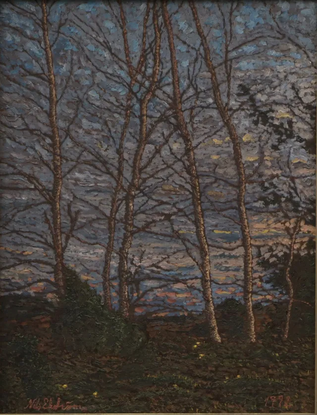 NILS EKSTRÖM. OLJA, på duk, signerad, 1992.