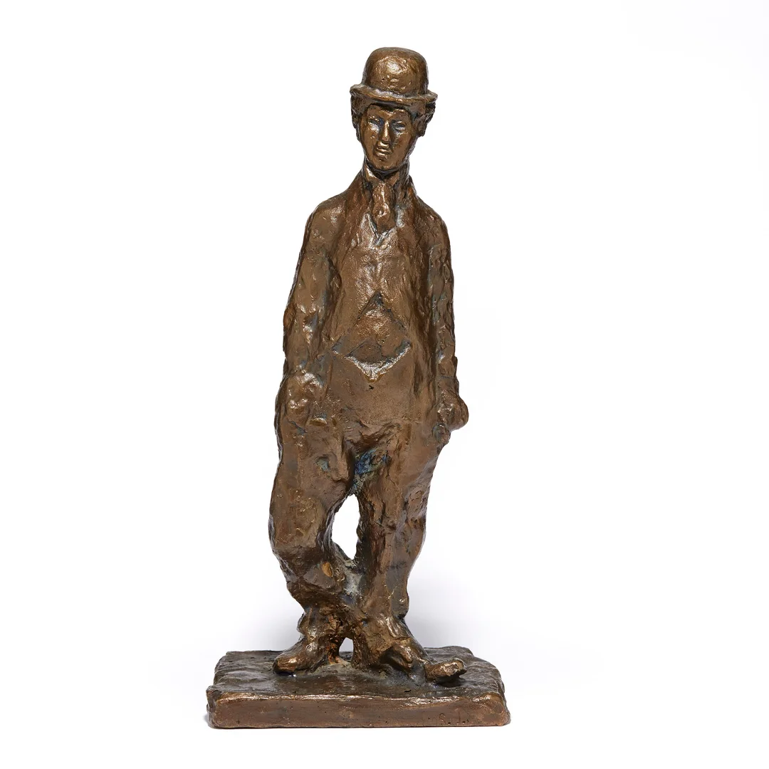 Aas, Nils — "Charlie Chaplin" ca. 1978 — Kunst/Skulptur — Blomqvist
