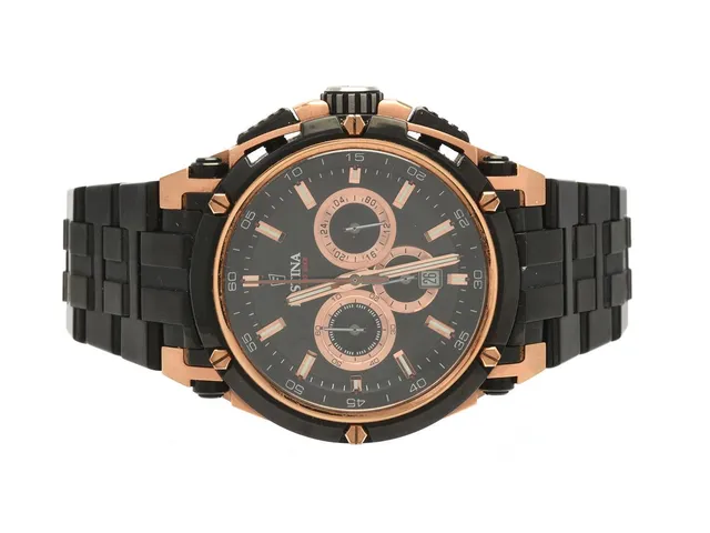 Festina Chrono Bike automat, datum, 44mm, snr: F20329, med box, extra länkar i tyg samt kvitto