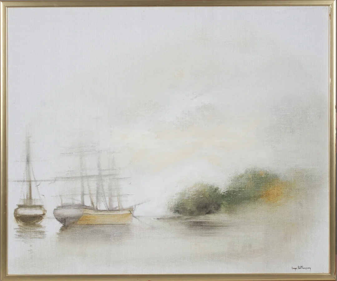 INGE PETTERSSON. Segelfartyg, olja på duk, signerad. — Paintings — Stadsauktion Sundsvall