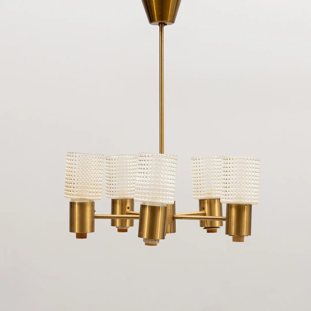 TAKLAMPA, "Fest", Mässing, IKEA, 1960-tal. — Ceiling lights — Auktionshuset Kolonn