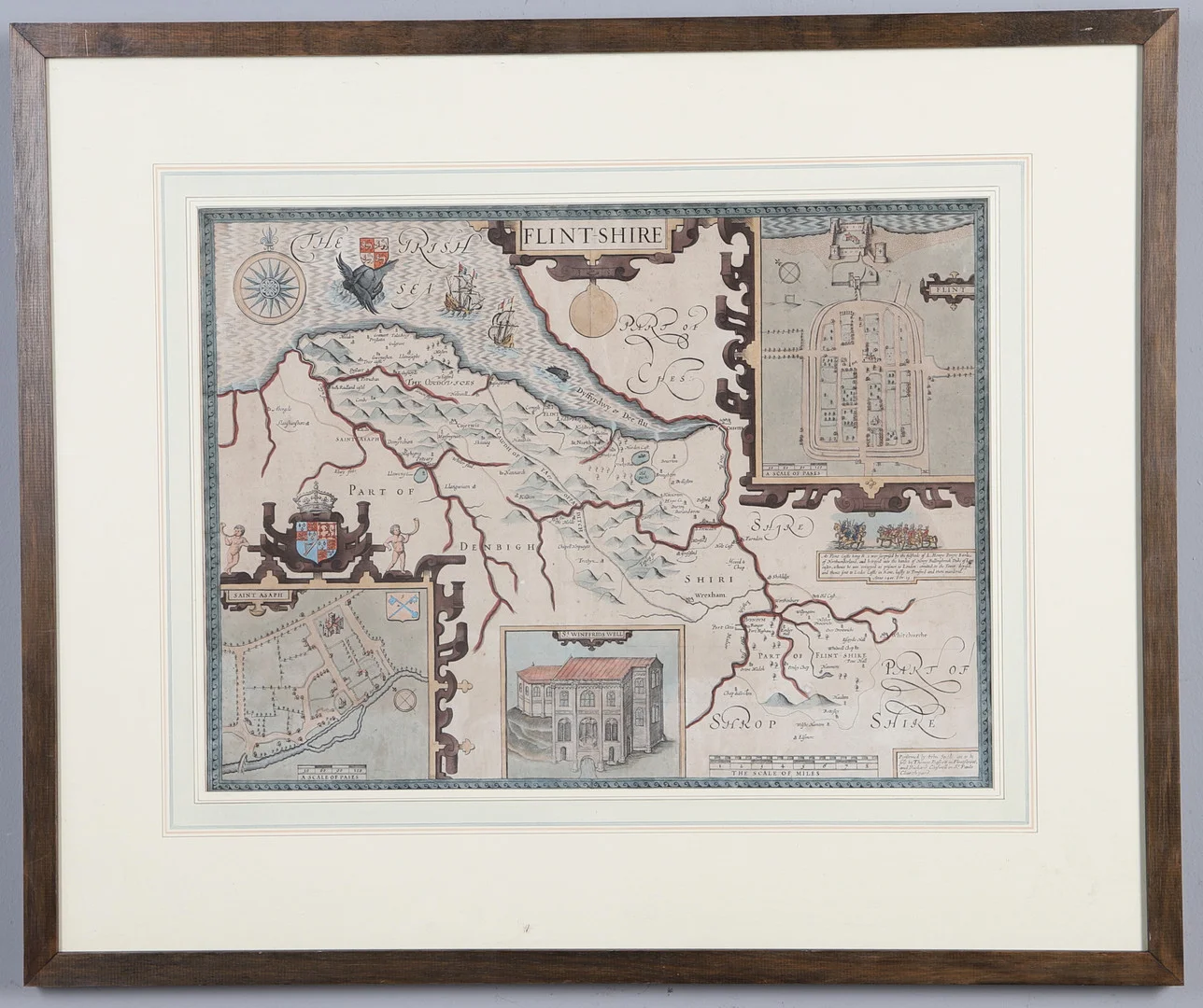 JOHN SPEED. Flintshire, c. 1676 or later. — Maps — Lawrences Auctioneers