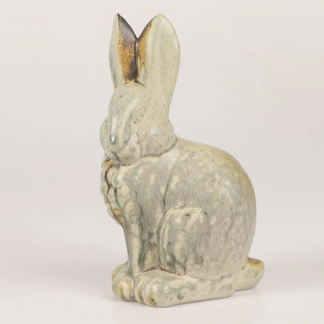 ÅKE THORNBLAD. Figurin, hare, stengods, Höganäs Keramik, signerad.