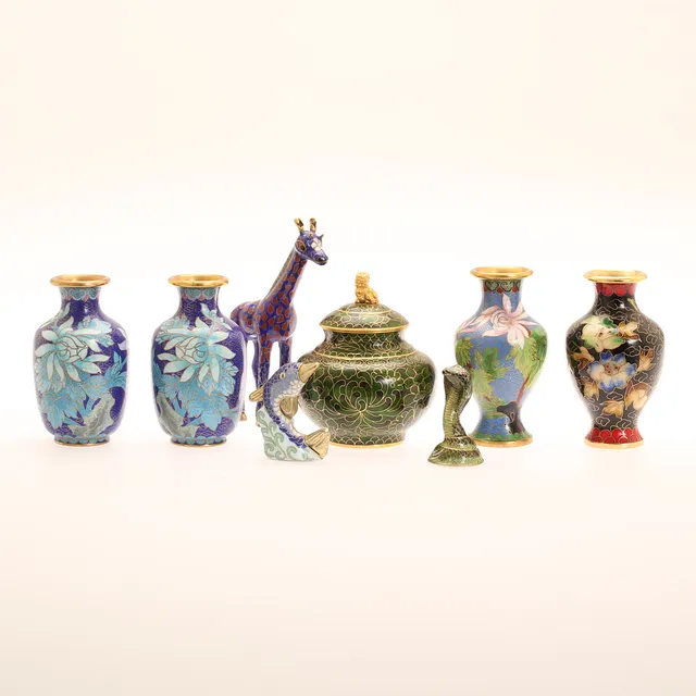 DIVERSE CLOISONNÉ, 8 delar.