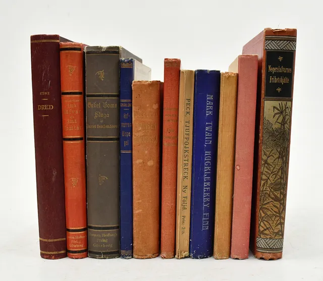 Barnböcker av Twain, Beecher-Stowe m.fl. 11 Volymer.