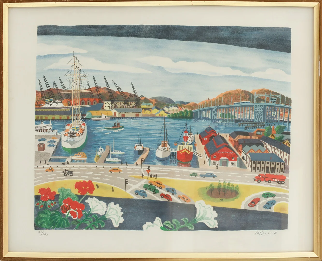 MONA HUSS WALIN. "Lilla bommen" Färglitografi, signerad och numrerad288/460. — Engravings & Prints — Göteborgs Auktionsverk
