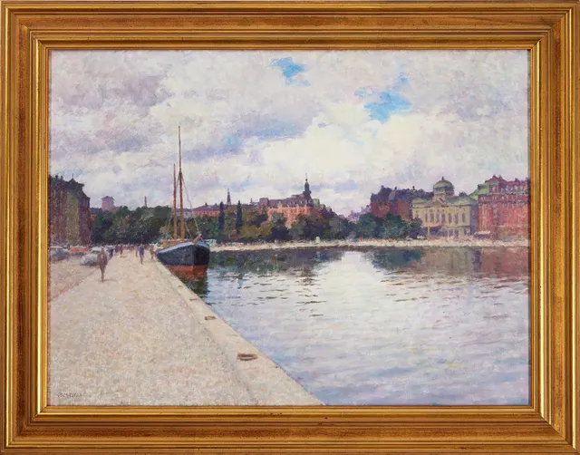 BERNHARD OSCARSSON (1894-1977). Nybroviken.