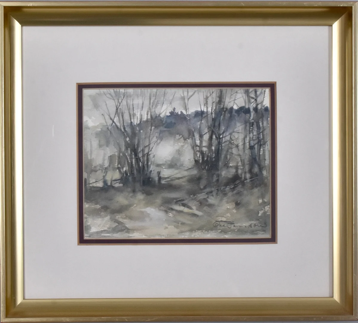 OVE PERSSON. Akvarell med täckvitt. — Paintings — Halmstads Auktionskammare
