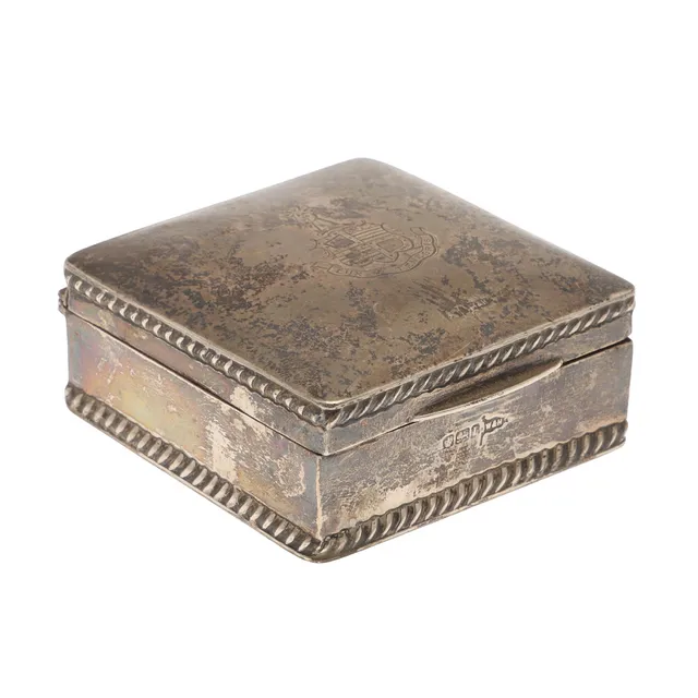A CIGARETTE BOX.