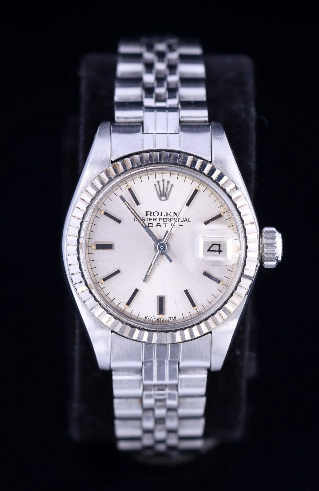 Vintage Rolex Oyster Perpetual Date ladies wristwatch in steel and 18 kt gold — Watches and clocks/Ladies watches — Lauritz