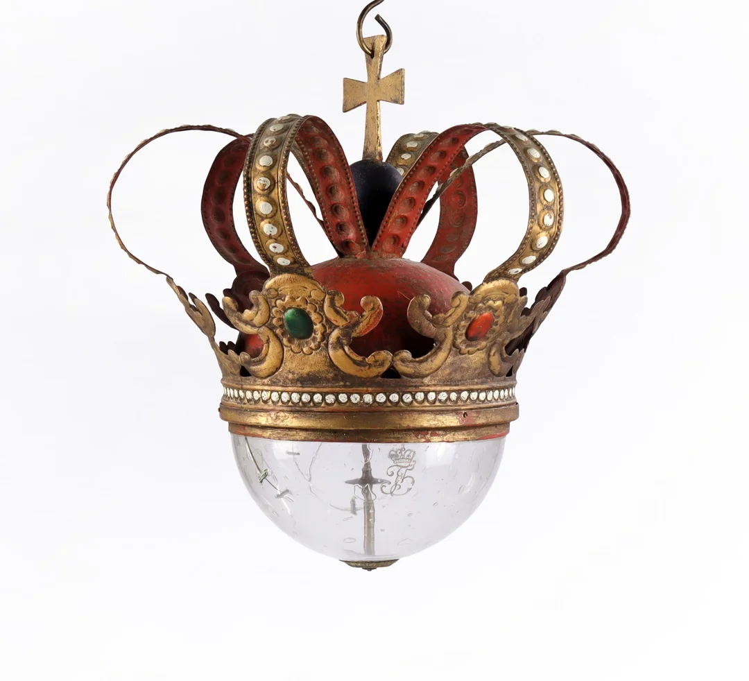 Large gossip compass suspended in a royal crown and with Frederik V's monogram, 18th century — Hobby and collectibles/Nautical collectibles — Lauritz