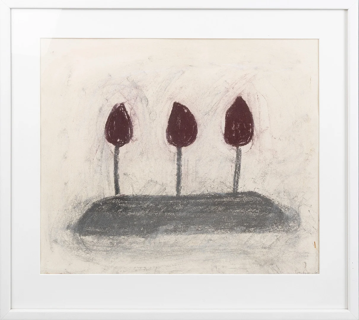 ANNIKA SVENBRO (FÖDD 1946). Komposition, pastell. — Paintings — Stockholms Auktionsverk Helsingborg