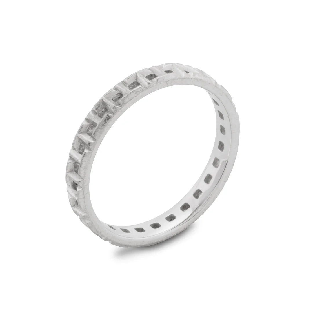 TIFFANY & CO. 'True Narrow’ collection' Ring - af 18 kt hvid guld. — Rings — Palsgaard Kunstauktioner