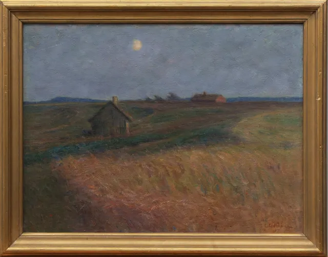 ELIAS ERDTMAN. OLJA, på duk, signerad.