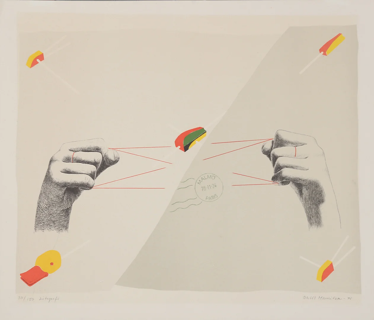BERTIL MAURITZON. Litografi, Signerad, numrerad 30/150, daterad - 78. — Engravings & Prints — Garpenhus Auktioner