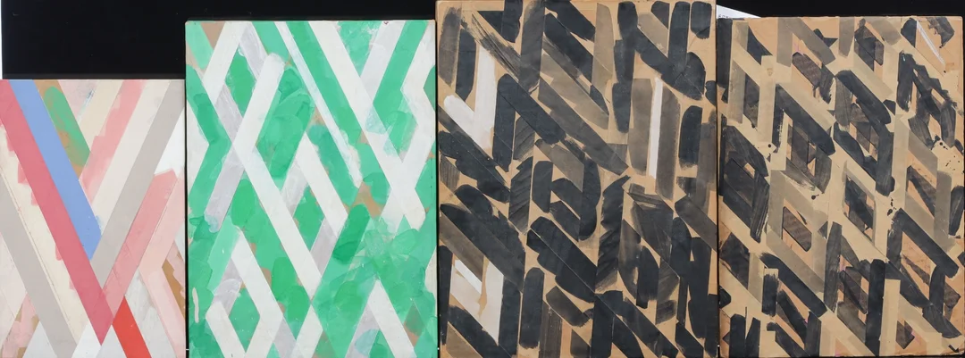 Søren Rosberg. Four compositions 'Shadows Central Park 1983' etc. (4) — Paintings and sculptures/Modern pictorial arts — Lauritz
