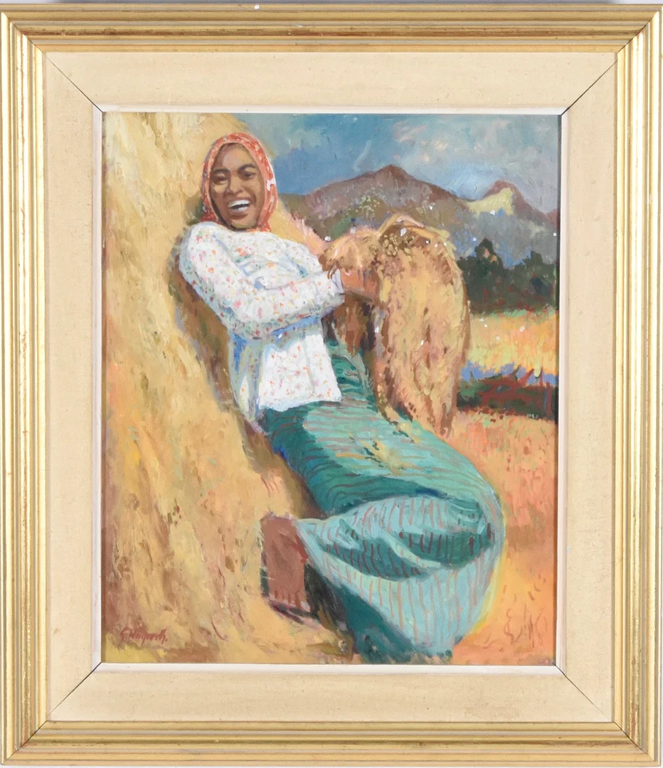 GÖSTA HÖGARDH. Olja på pannå. — Paintings — Halmstads Auktionskammare