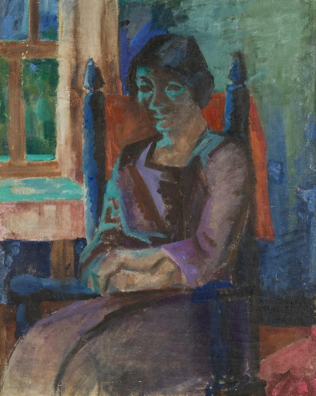 Yngve Bäck, Porträtt av kvinna. — Konst/Modern finländsk konst — Bukowskis