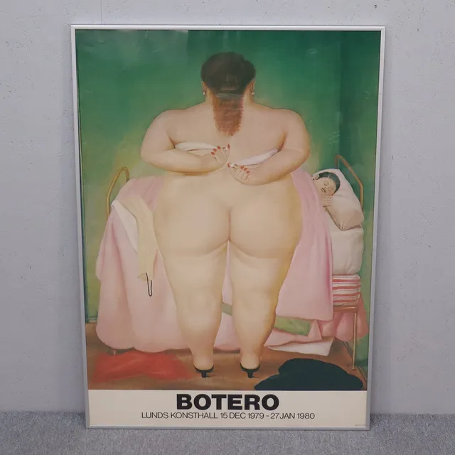 FERNANDO BOTERO. utställningsaffisch, Lunds Konsthall 1979-1980.
