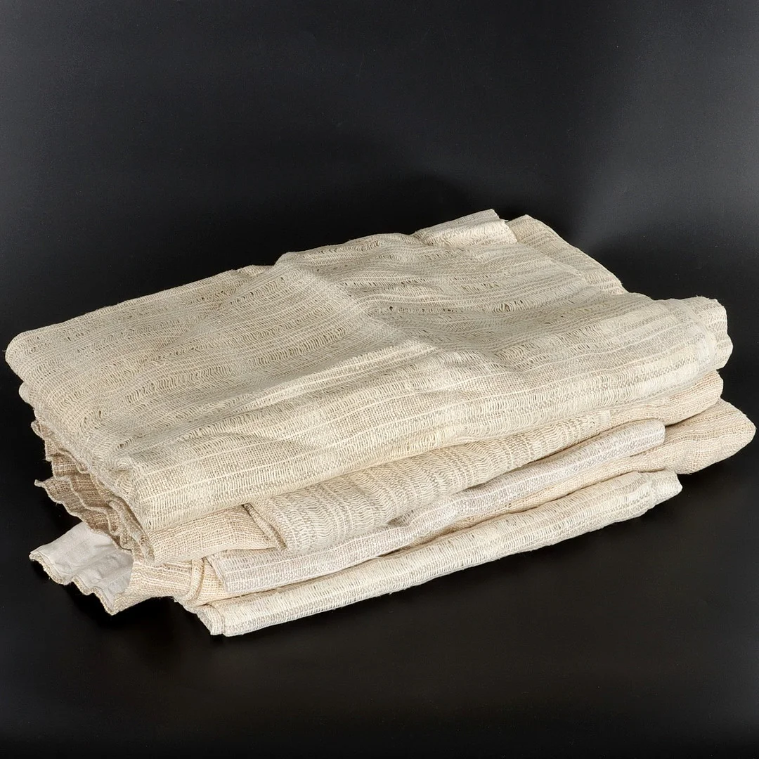 GARDINLÄNGDER, 6 st, lin, handvävda, Sverige 1960-tal. — Textiles — Auktionsverket Engelholm