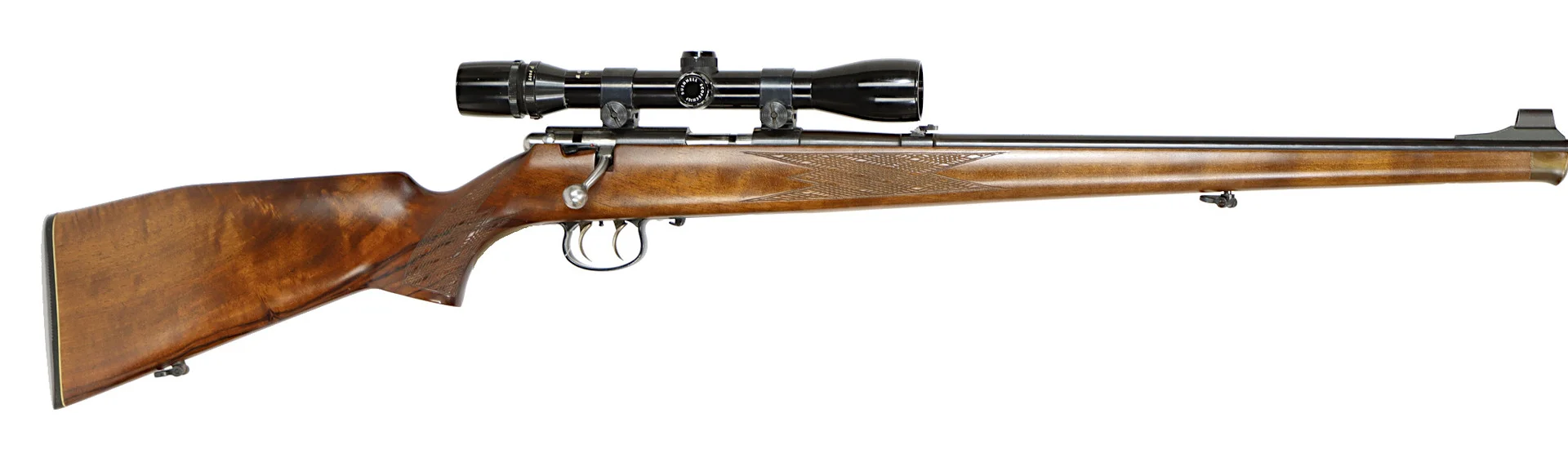 KULGEVÄR, Repeter, fabrikat Anschütz, modell 1518, kaliber .22WMR, tillv.nr 1129140, se-nr SE0147677. — Rifles — Walter Borg