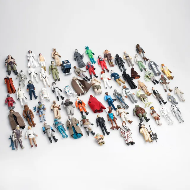 STAR WARS, figurer, 67 st, 1977 - 1985.
