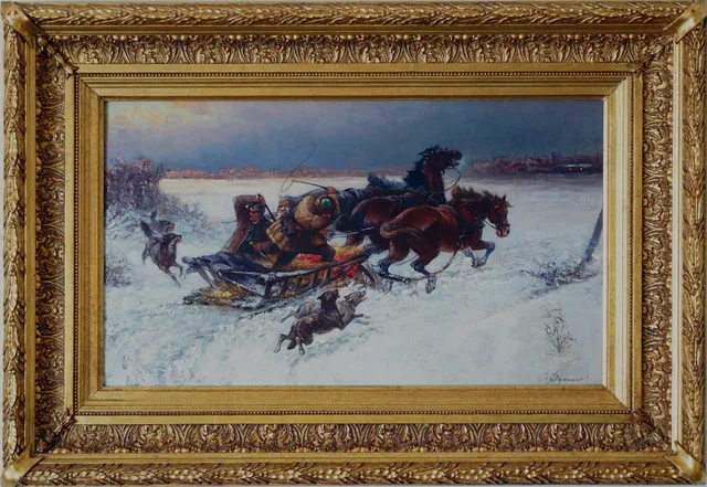 PJOTR C STOJANOW. OLJA PÅ DUK, Pjotr C stojanow.