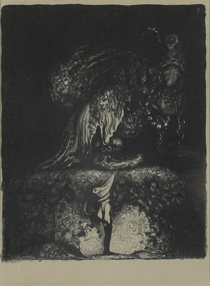 JOHN BAUER. litografi, osignerad, märkt B i trycket. — Engravings & Prints — Gomér & Andersson Norrköping