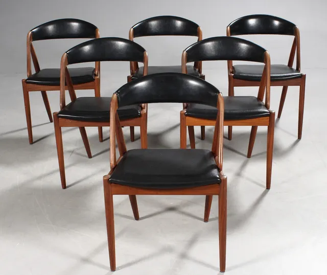 Kai Kristiansen. Seks armstole/spisestole, model 31 (6)