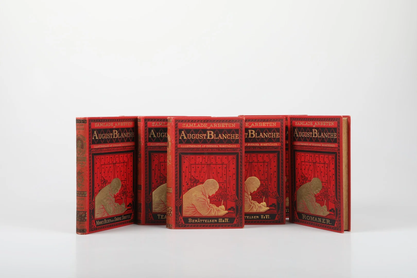 BÖCKER, 7 stycken, August Blanche, Albert Bonniers Förlag, 1889-92. — Books — Helsingborgs Auktionskammare