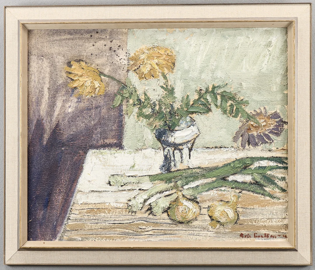 ERIC LUNDBERG. Olja på duk, signerad. — Paintings — Karlstad Hammarö Auktionsverk