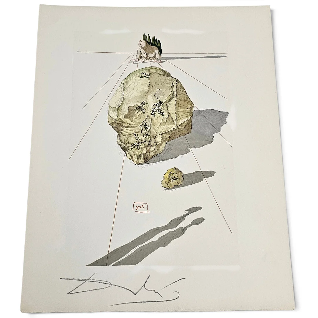SALVADOR DALÍ. Divina comedia, litografía sobre papel firmada a lápiz y a plancha. — Engravings & Prints — Arce Auctions