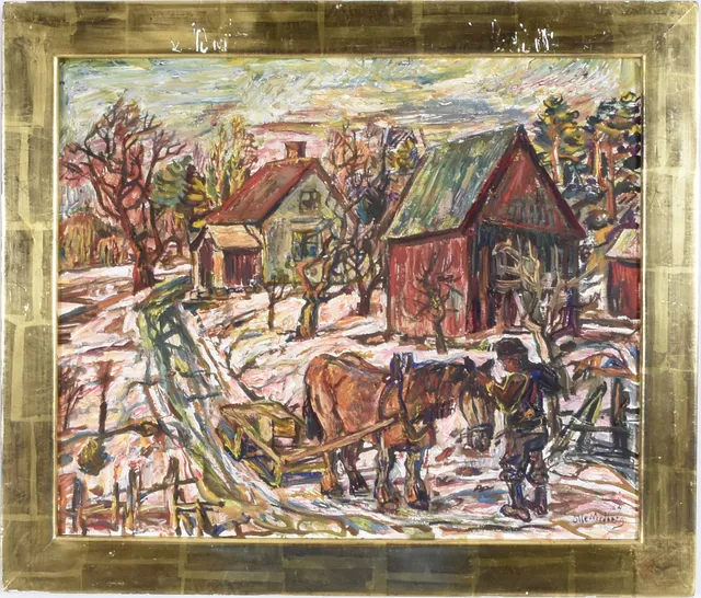 OLLE NORDBERG. Olja på pannå.