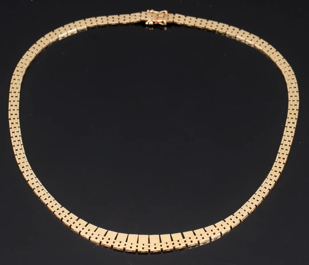 Aage Albing. Halskæde af 14 kt. guld, ca. 22,7 g. — Jewellery/Necklaces, pendants — Lauritz
