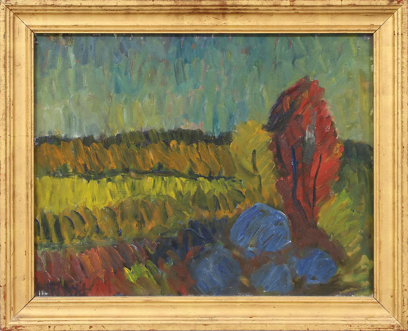 MANFRED FLYCKT. "Höstlandskap" 1941. Olja på duk. Signerad. — Paintings — Göteborgs Auktionsverk