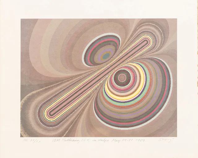 STURE JOHANNESSON. "La hulpe May", färglitografi, signerad, numrerad, och daterad, Stu J, HC XX/XX 1989.