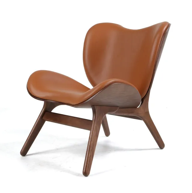 Anders Klem for Umage. Armchair model 'A Conversation Piece, Low', oak wood and cognac leather