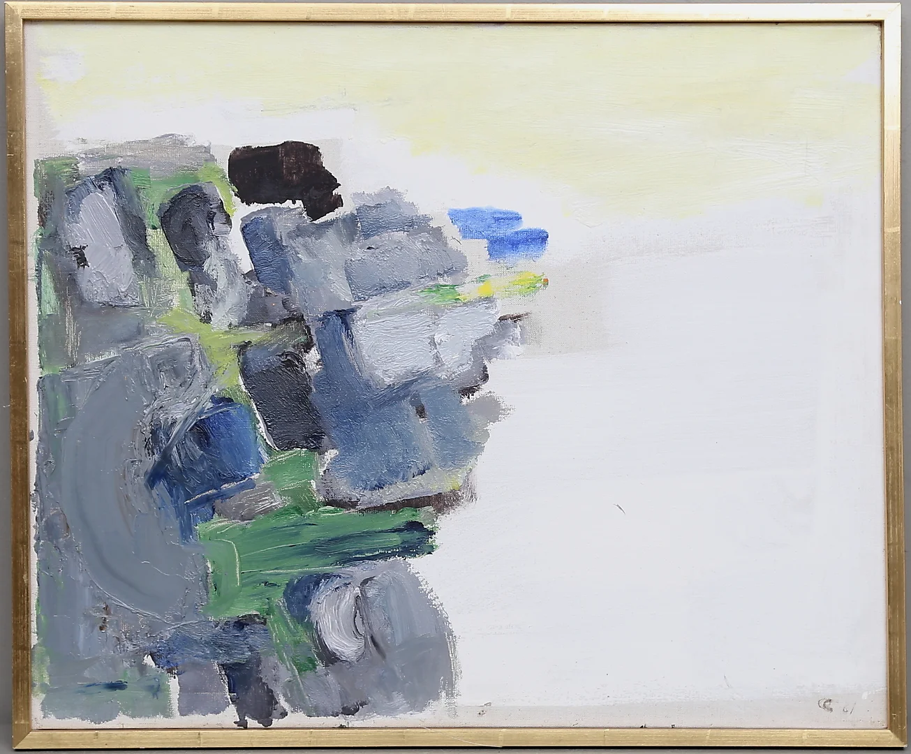 OLLE CARLSTRÖM. Olja på duk, monogramsignerad och daterad 61. — Paintings — Gomér & Andersson Linköping