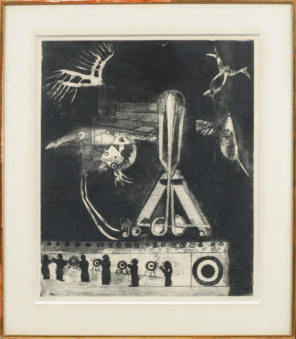 ENDRE NEMES. Litografi, signerad och daterad 1968, provtryck. — Engravings & Prints — Göteborgs Auktionsverk