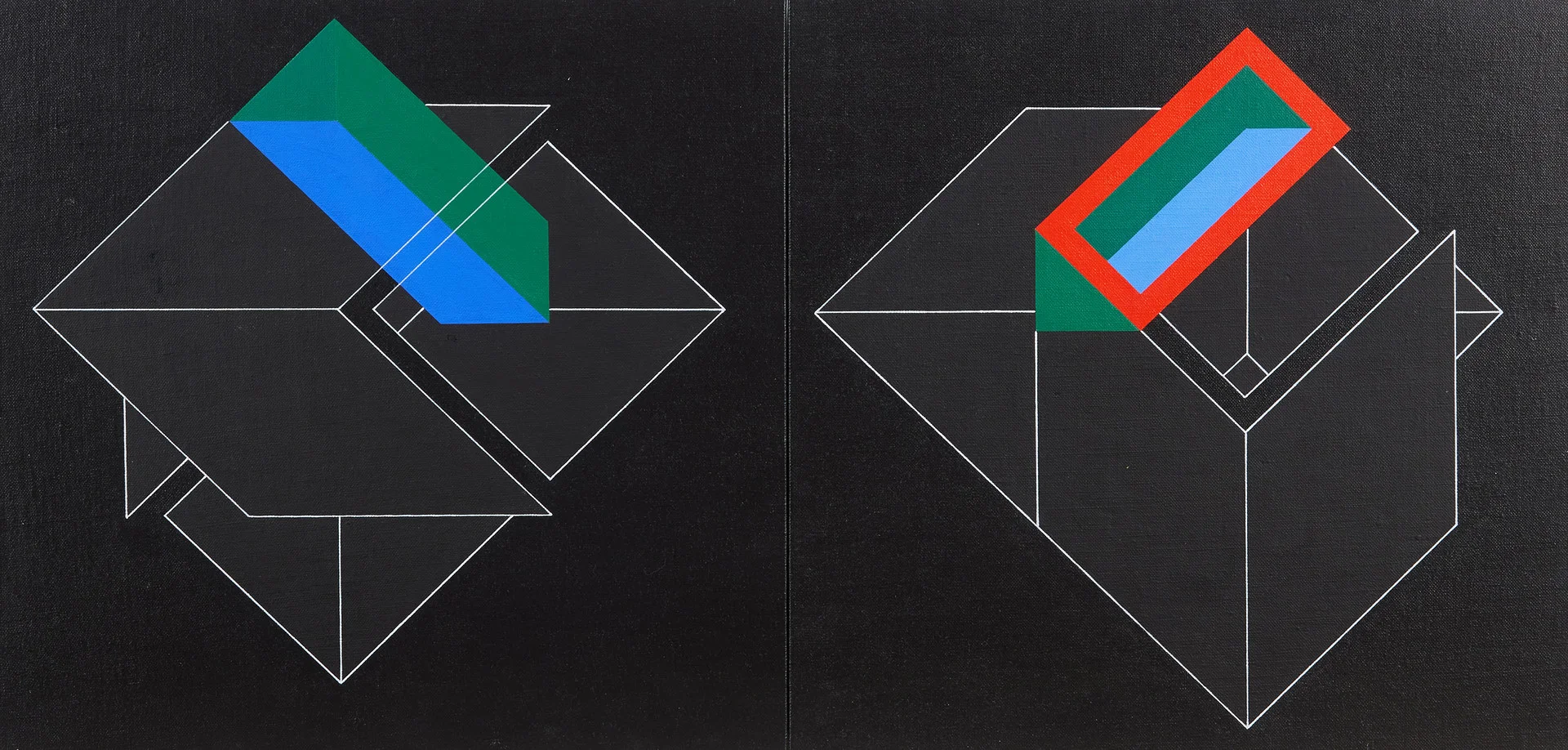 CAJSA HOLMSTRAND (FÖDD 1956). Komposition, signerad och daterad a tergo Cajsa Holmstrand 1988, akryl på duk. — Paintings — Stockholms Auktionsverk Magasin 5