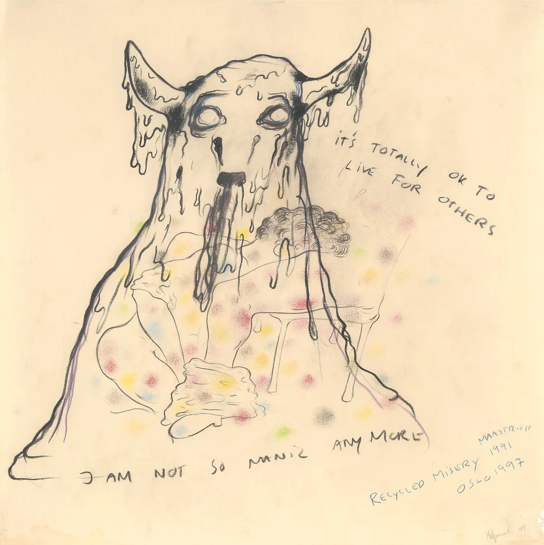 Melgaard, Bjarne — "Untitled" (I am not so manic anymore) 1991 - 1997 — Kunst/Øvrig billedkunst — Blomqvist